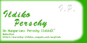 ildiko perschy business card